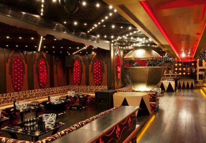 Cirque le Soir VIP booth seating — in Soho, London