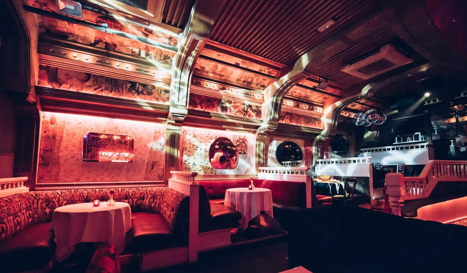 The Box VIP booth seating — in Soho, London